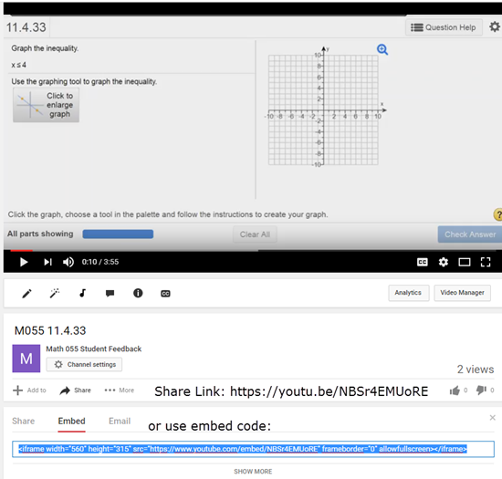 YouTube Embed code
